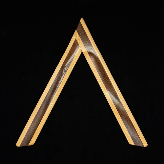Basswood & Walnut V-Rang Boomerang